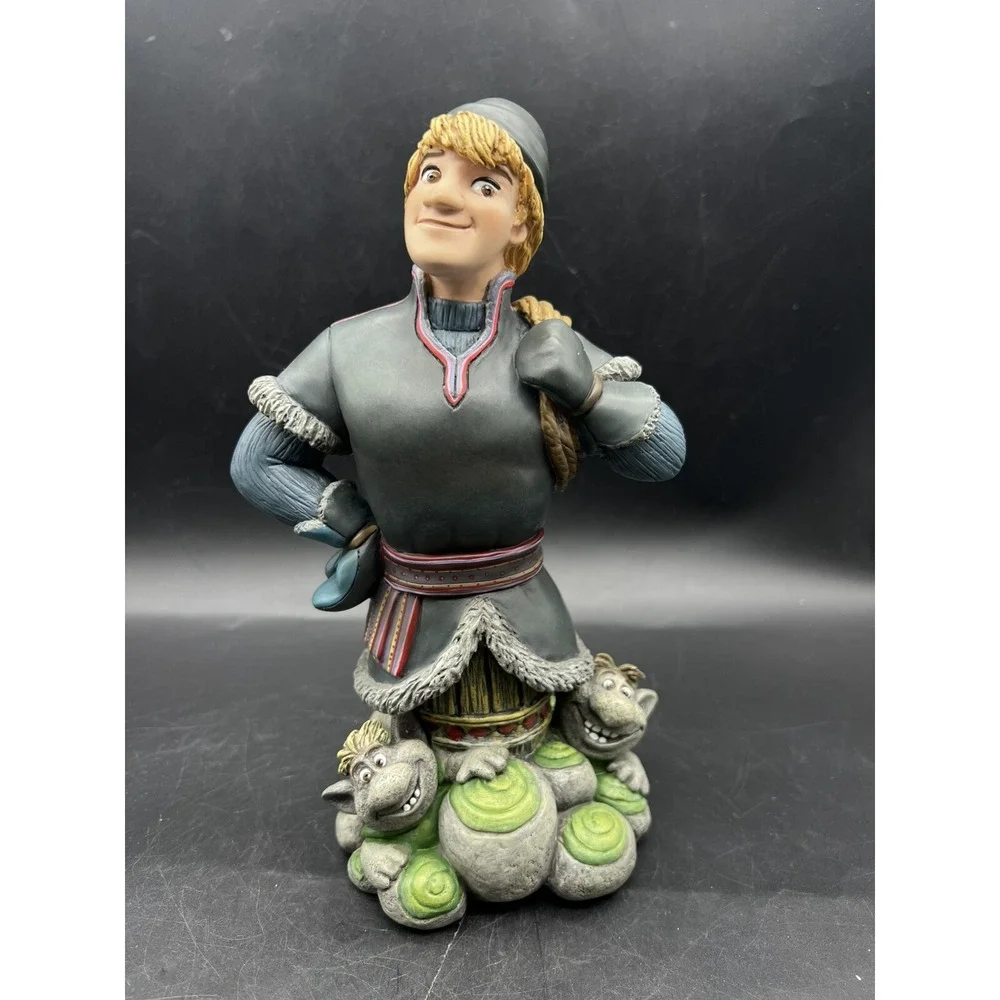 Disney Showcase Grand Jester Studios Kristoff With Trolls Statue Frozen